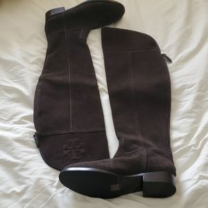 Tory Burch Simone Suede Knee High Boots